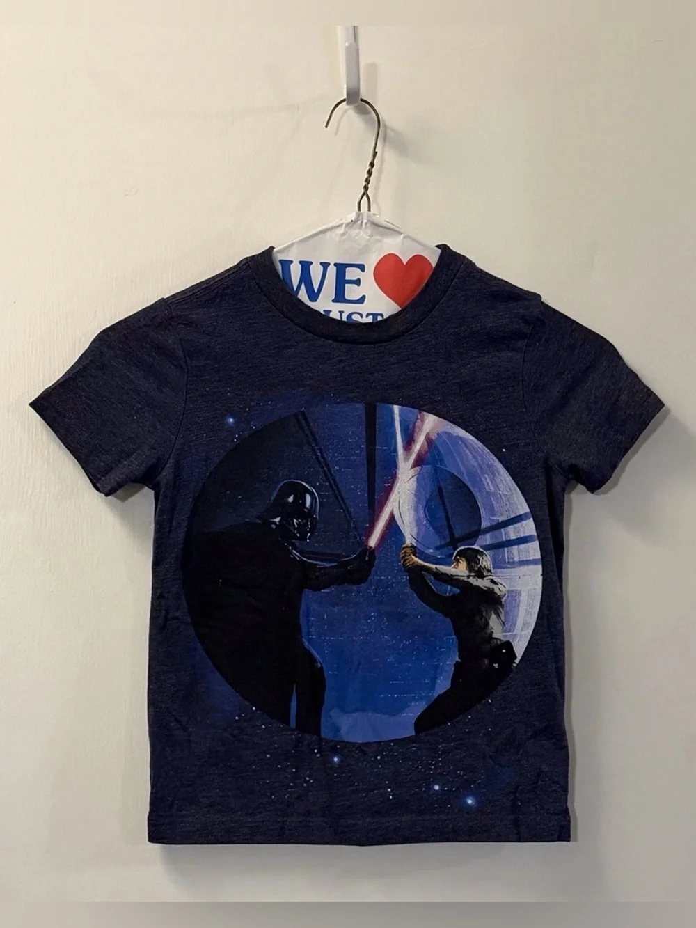 Old Navy Blue Star Wars Lightsaber Duel Tee